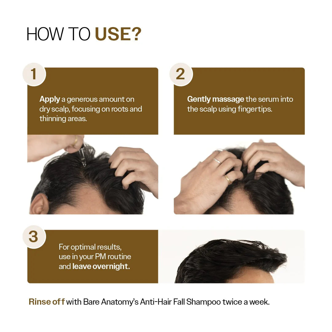 Bare Anatomy - Advanced Hair Growth Serum with Redensyl, Rosemary & Rice Water | 30 ml