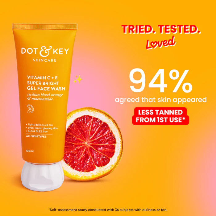 Dot & Key Vitamin C + E Gel Face Wash for Glowing Skin 175ml