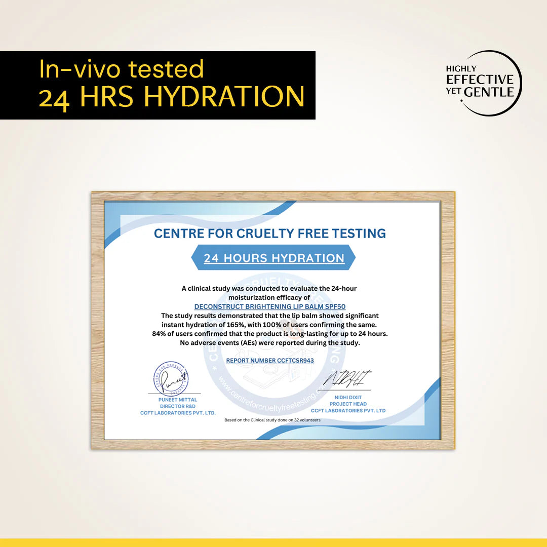 Deconstruct - Brightening Lip Balm with SPF 50 for Dark & Pigmented Lips 1% Vitamin C + 0.1% Resorcinol | 4.2 g