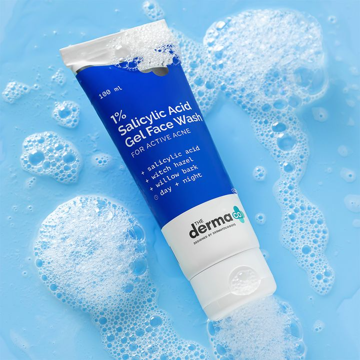 Derma CO - 1% Salicylic Acid Gel Face Wash (100ml) – Daily Acne Control & Exfoliating Cleanser