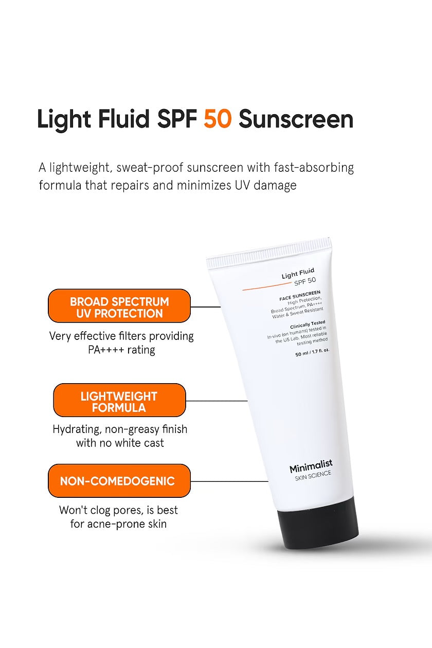 Light Fluid SPF 50 Sunscreen