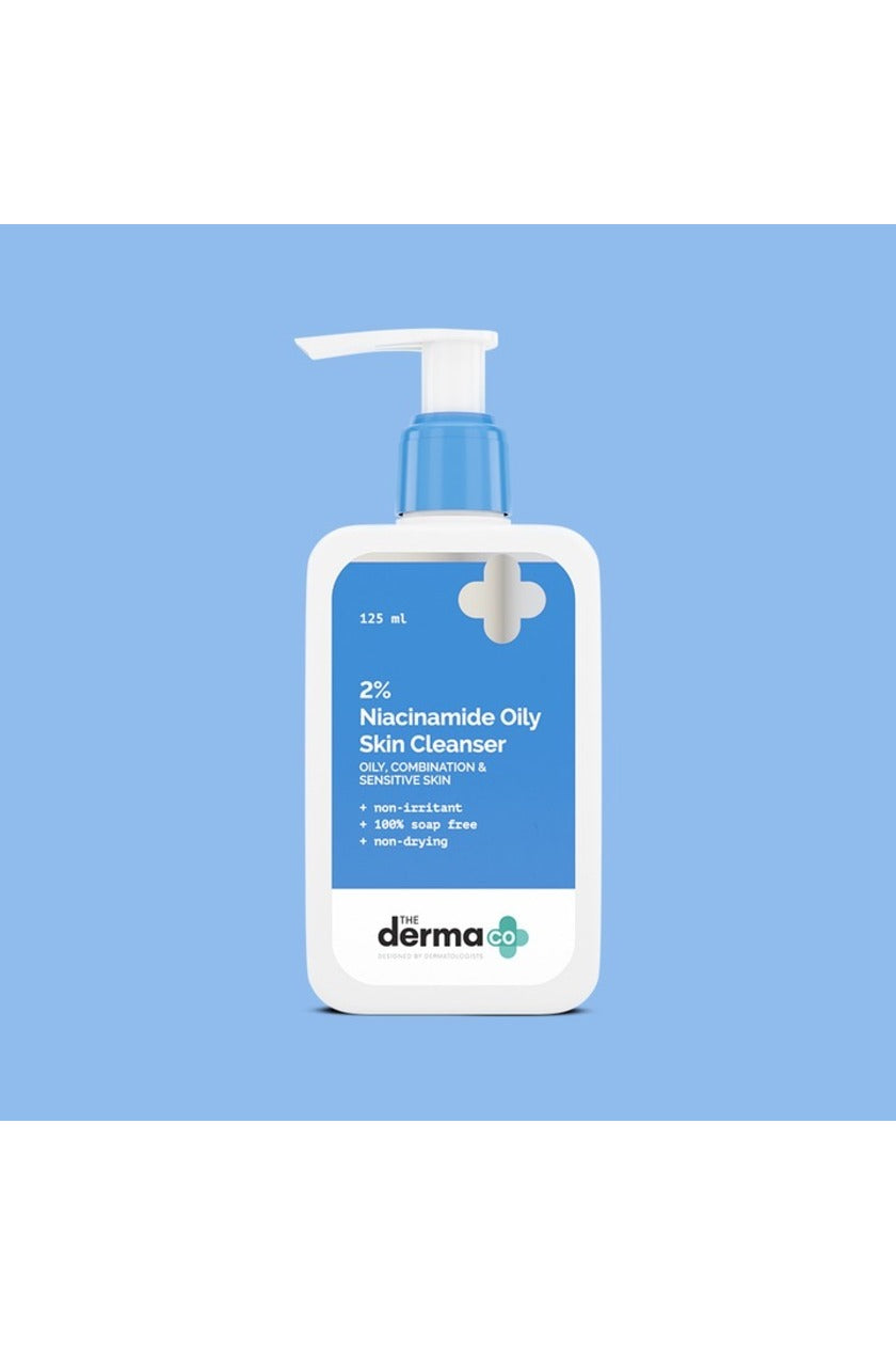 Derma CO - 2% Niacinamide Oily Skin Cleanser for Sensitive, Oily & Combination Skin (125 ml)