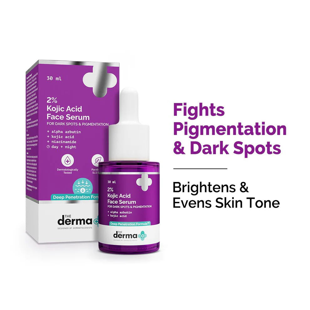2% Kojic Acid Face Serum with 1% Alpha Arbutin & Niacinamide - 30 ml