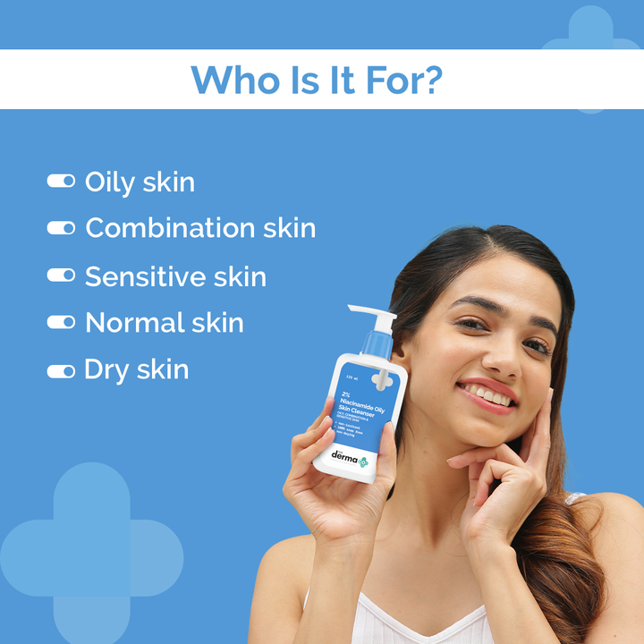 Derma CO - 2% Niacinamide Oily Skin Cleanser for Sensitive, Oily & Combination Skin (125 ml)