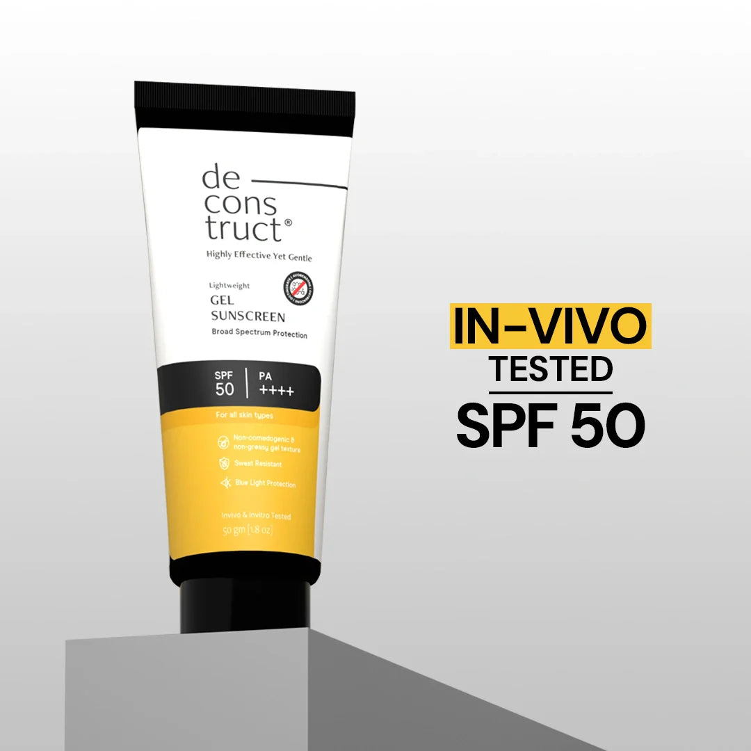 Deconstruct Gel Sunscreen for Oily Skin – SPF 50 PA++++