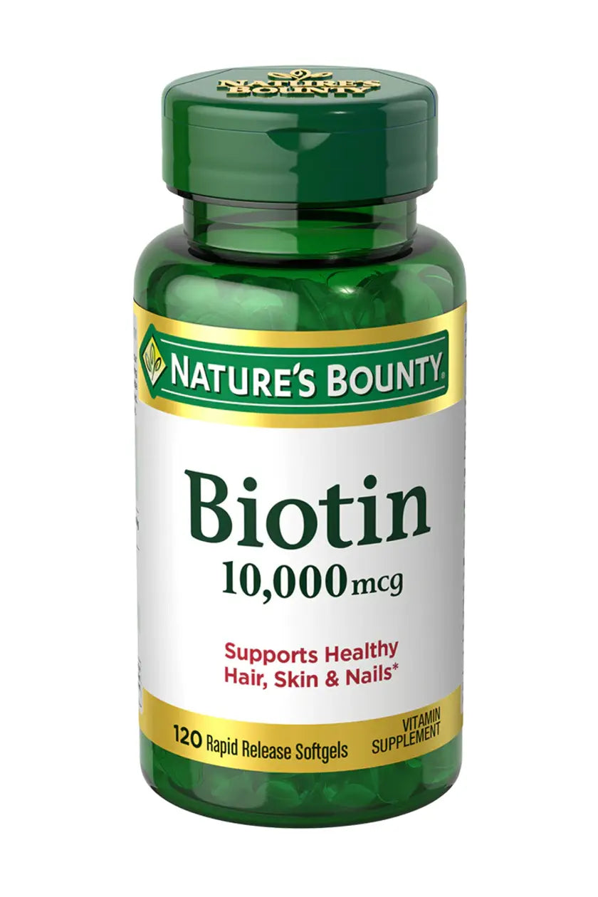 NATURE'S BOUNTY - Biotin 10,000 mcg, 120 Softgels
