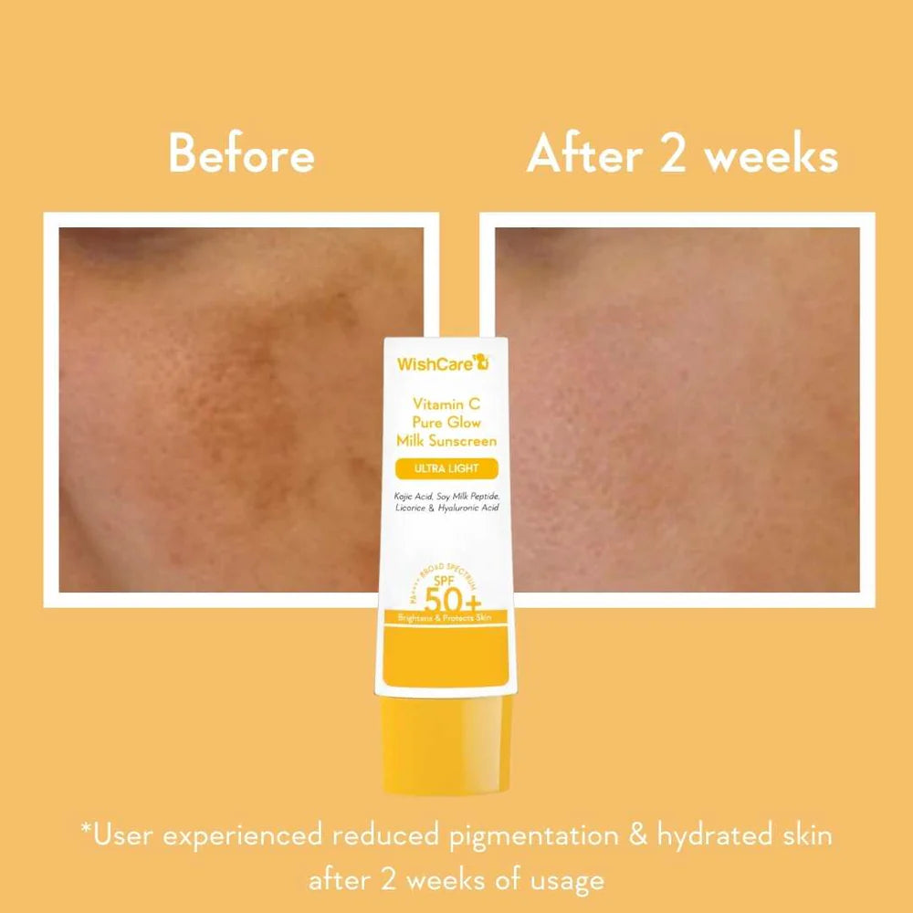 Vitamin C Pure Glow Milk Sunscreen | SPF 50 PA++++