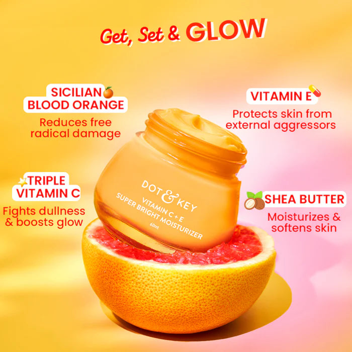 DOT & KEY - Vitamin C + E Moisturizer for Glowing Skin (60ml)