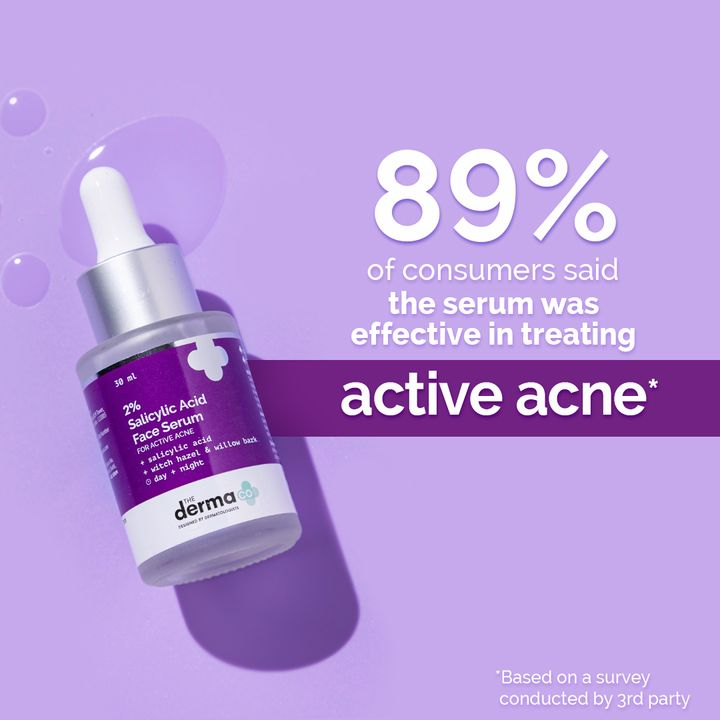 Derma CO - 2% Salicylic Acid Face Serum (30ml) - Acne Treatment & Pore Cleanser