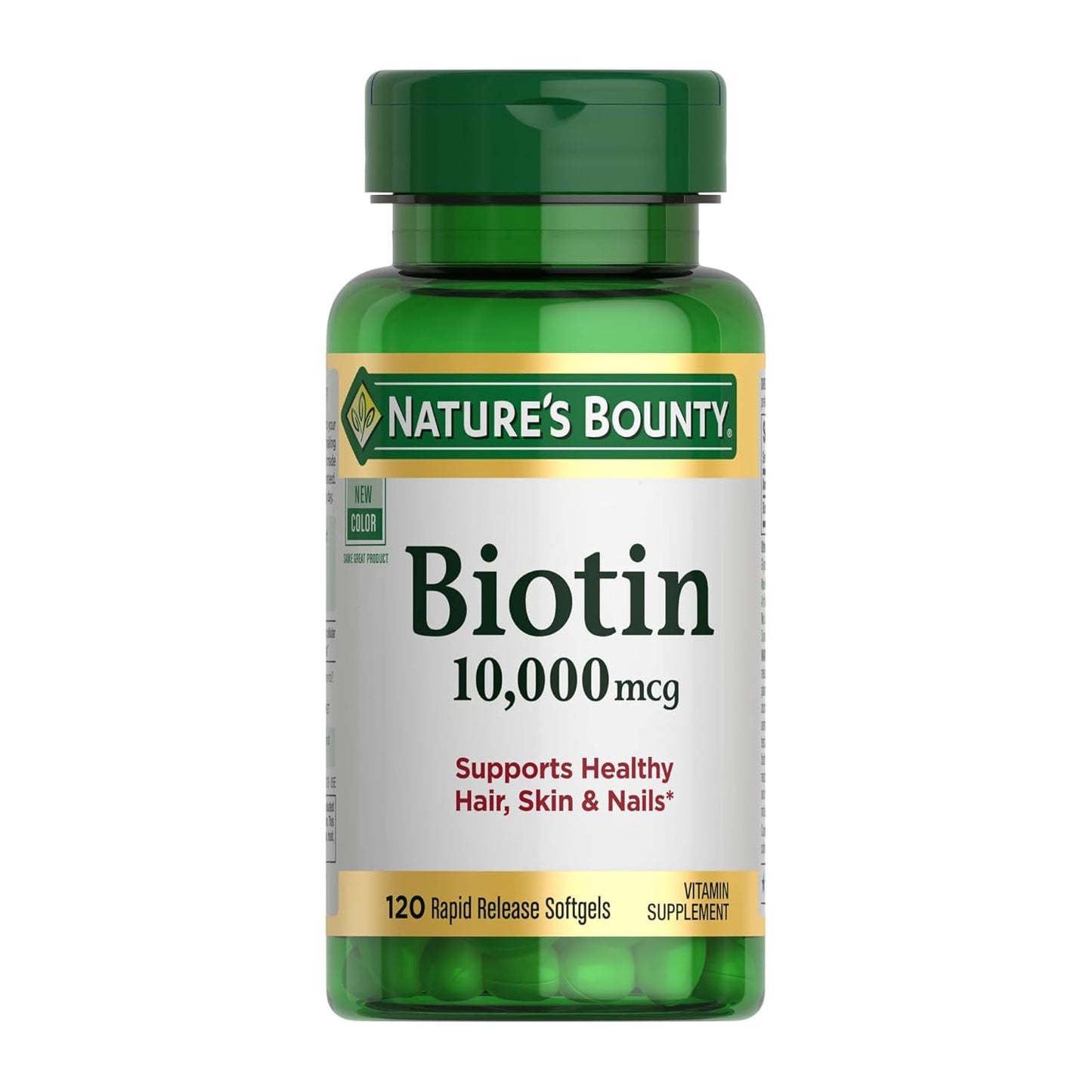 NATURE'S BOUNTY - Biotin 10,000 mcg, 120 Softgels