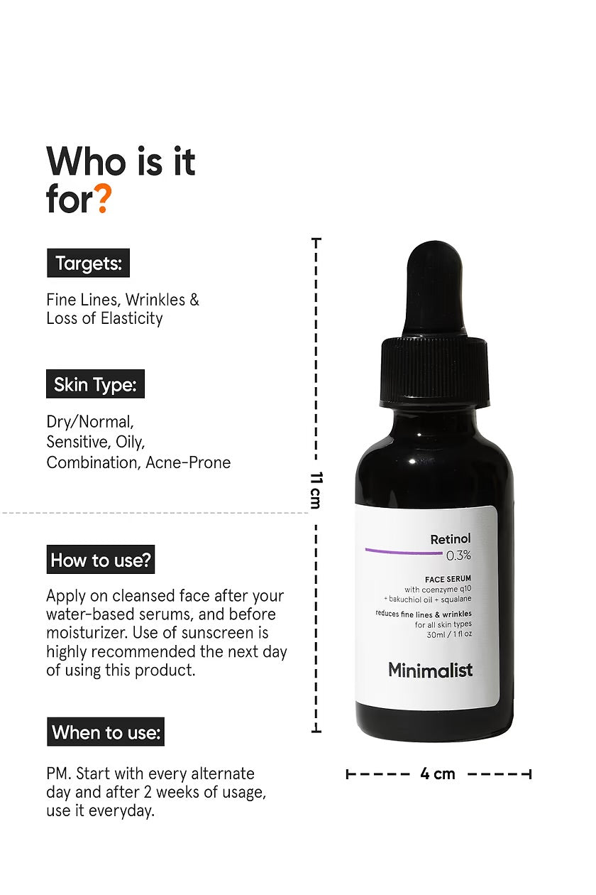 Retinol 0.3% Face Serum