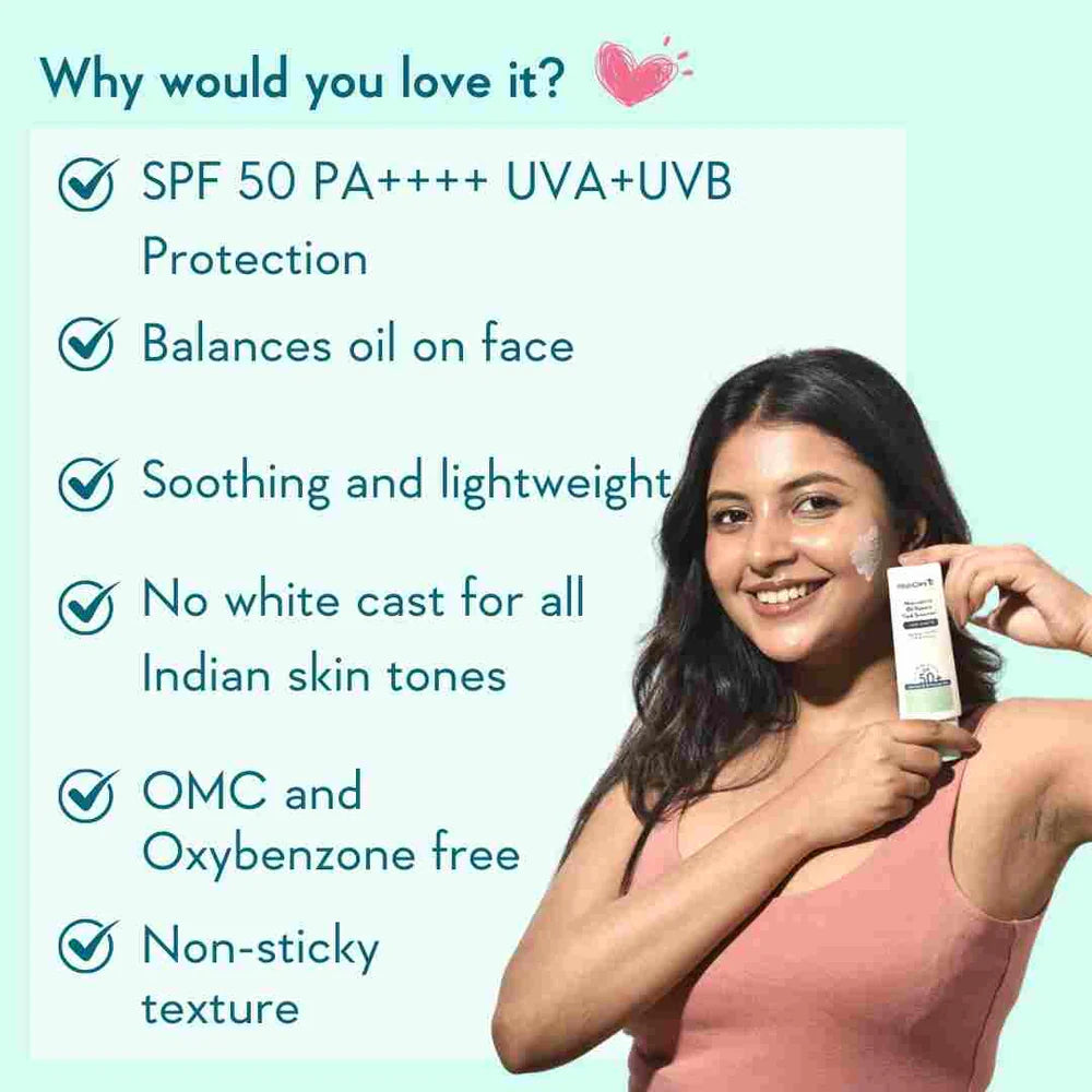 WishCare - Niacinamide Oil Balance Fluid Sunscreen | SPF 50 PA++++