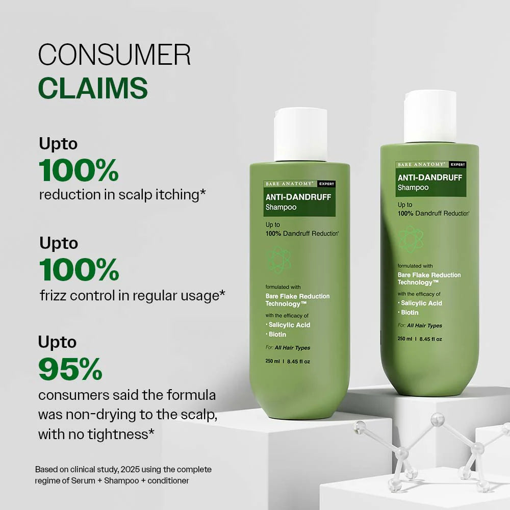 Bare Anatomy - Anti-Dandruff Shampoo with Salicylic Acid & Biotin | 250 ml