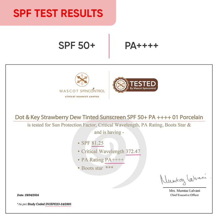 Dot & Key - Strawberry Dew Tinted Sunscreen SPF 50+ PA++++