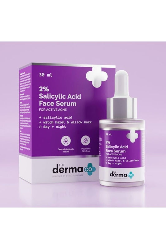 Derma CO - 2% Salicylic Acid Face Serum (30ml) - Acne Treatment & Pore Cleanser