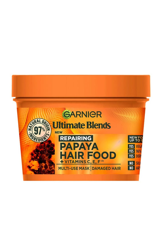 Garnier Ultimate Blends Papaya & Amla Hair Food 3-in-1 Hair Mask – For Damaged Hair