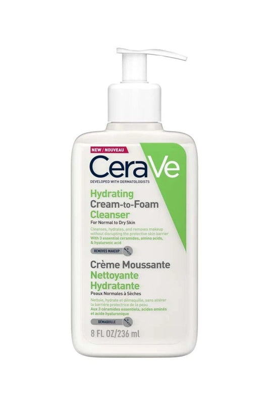 CeraVe - Hydrating Cream to Foam Cleanser (For Normal to Dry Skin) - 236ml