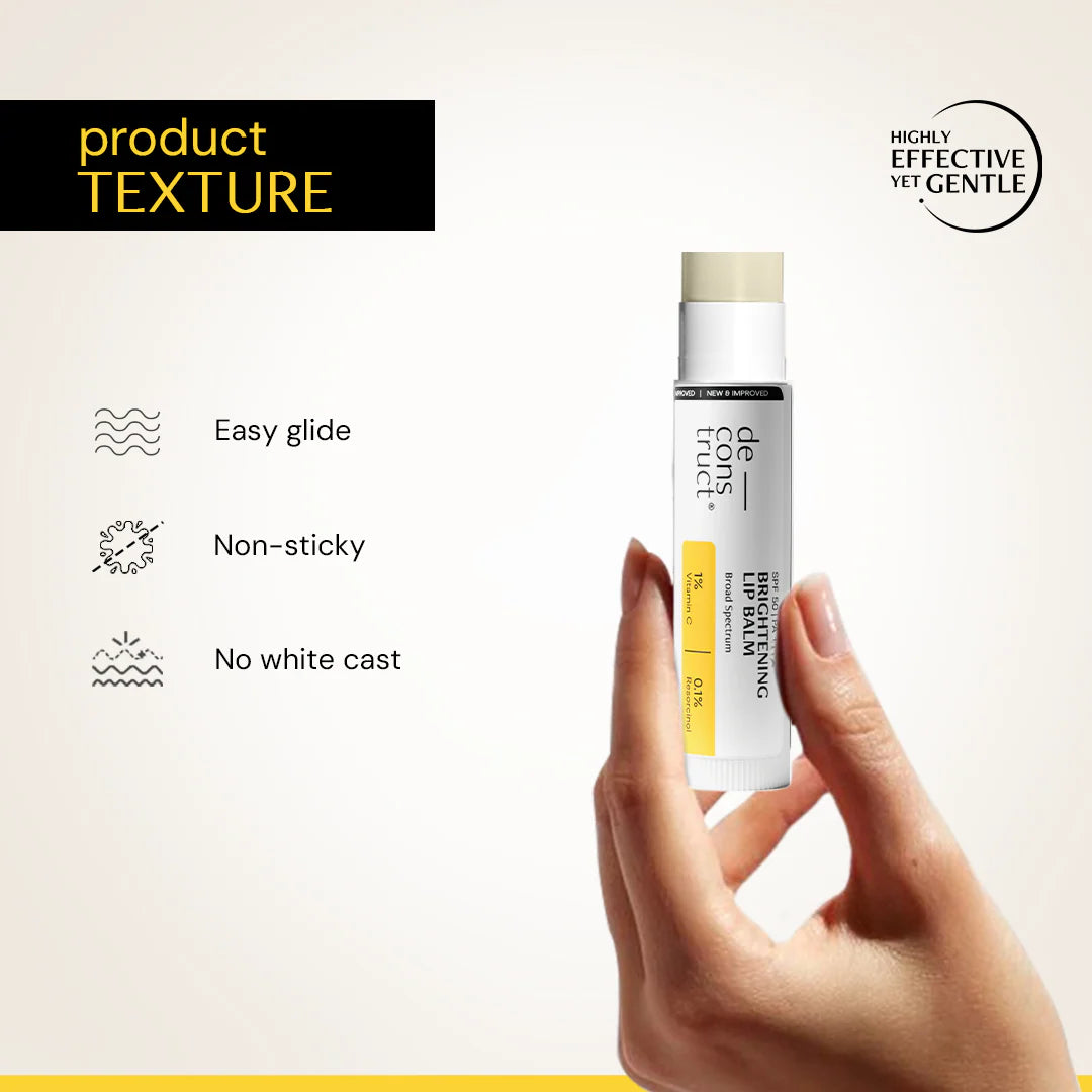 Deconstruct - Brightening Lip Balm with SPF 50 for Dark & Pigmented Lips  1% Vitamin C + 0.1% Resorcinol | 4.2 g