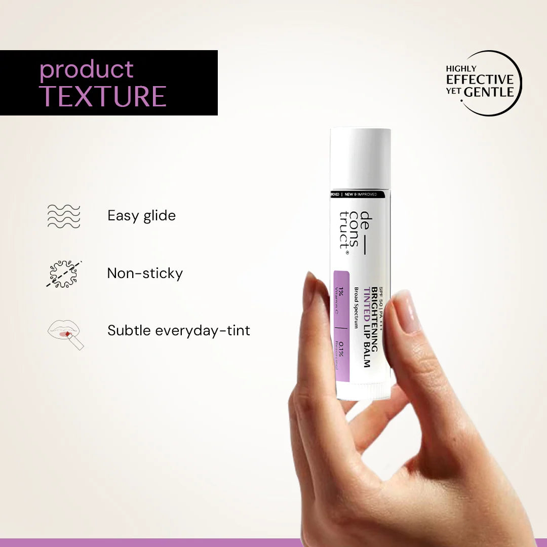 Deconstruct - Brightening Tinted Lip Balm SPF 50 PA+++ | Brightens, Protects &amp; Hydrates