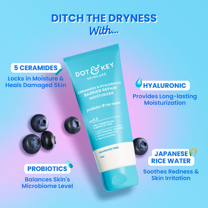 Dot & Key Barrier Repair Moisturizer with Hyaluronic Acid & Ceramides 175g