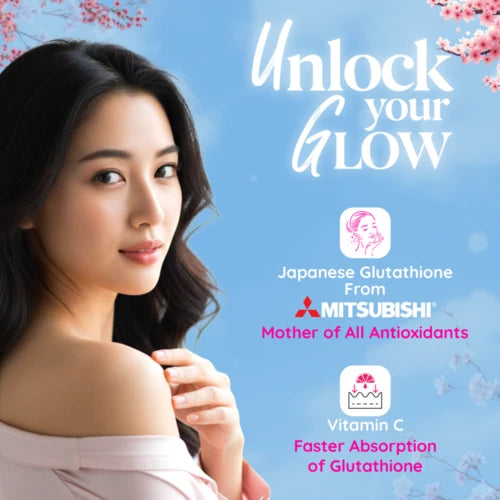 ChicNutrix - Glow - Glutathione Tablets for Glowing & Brightening Skin - Strawberry & Lemon