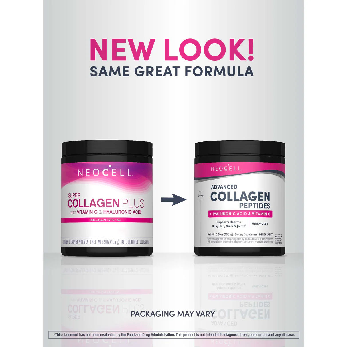 NEOCELL - Super Collagen Plus + Vitamin C & Hyaluronic Acid, 6.9 oz (195 g) Powder