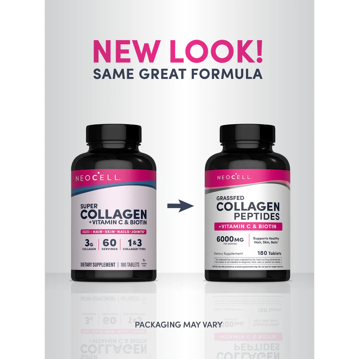 NEOCELL - Super Collagen + C & Biotin, 180 Caplets