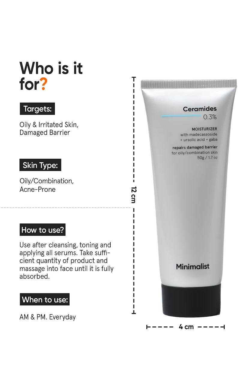 Ceramides 0.3% + Madecassoside Moisturizer
