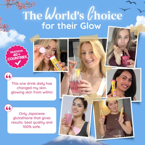 ChicNutrix - Glow - Glutathione Tablets for Glowing & Brightening Skin - Strawberry & Lemon