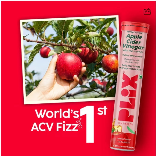 PLIX - Apple Cider Vinegar Effervescent with the mother - Fizzies