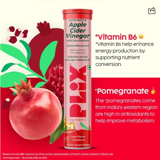 PLIX - Apple Cider Vinegar Effervescent with the mother - Fizzies