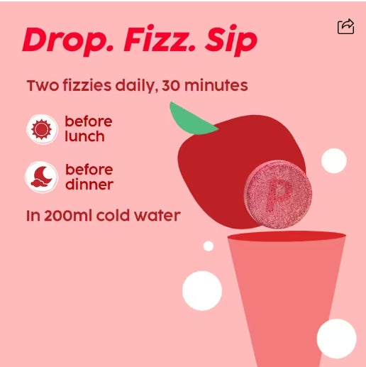 PLIX - Apple Cider Vinegar Effervescent with the mother - Fizzies