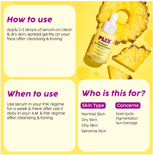 PLIX - Pineapple De-Pigmentation Dewy Serum - 30ml