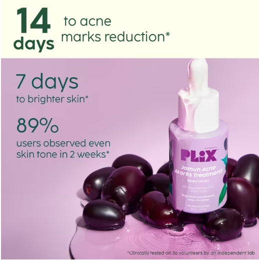 PLIX - Jamun 10% Niacinamide Face Serum for Blemishes & Acne Marks Removal - 30ml