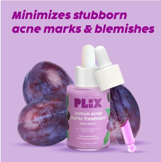 PLIX - Jamun 10% Niacinamide Face Serum for Blemishes & Acne Marks Removal - 30ml