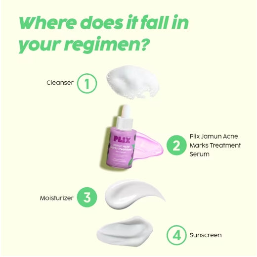 PLIX - Jamun 10% Niacinamide Face Serum for Blemishes & Acne Marks Removal - 30ml