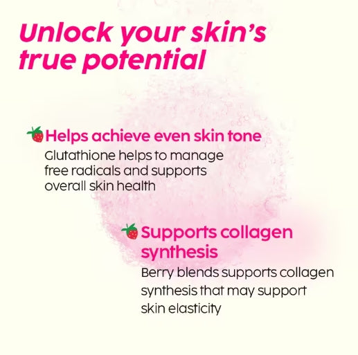 PLIX - Glowy Skin Bubbly Effervescent Tablets with 500 mg L-Glutathione