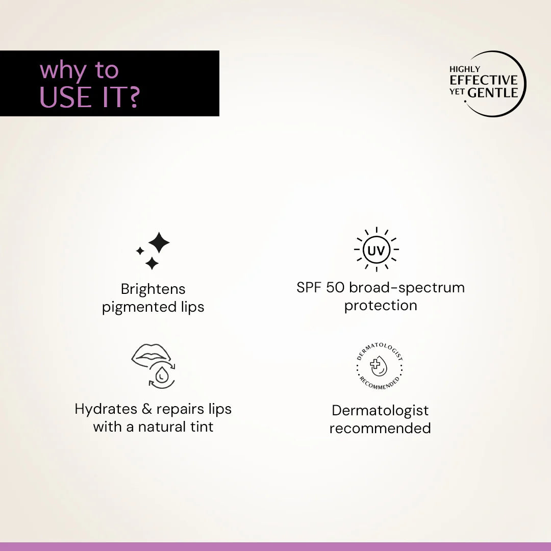 Deconstruct - Brightening Tinted Lip Balm SPF 50 PA+++ | Brightens, Protects &amp; Hydrates