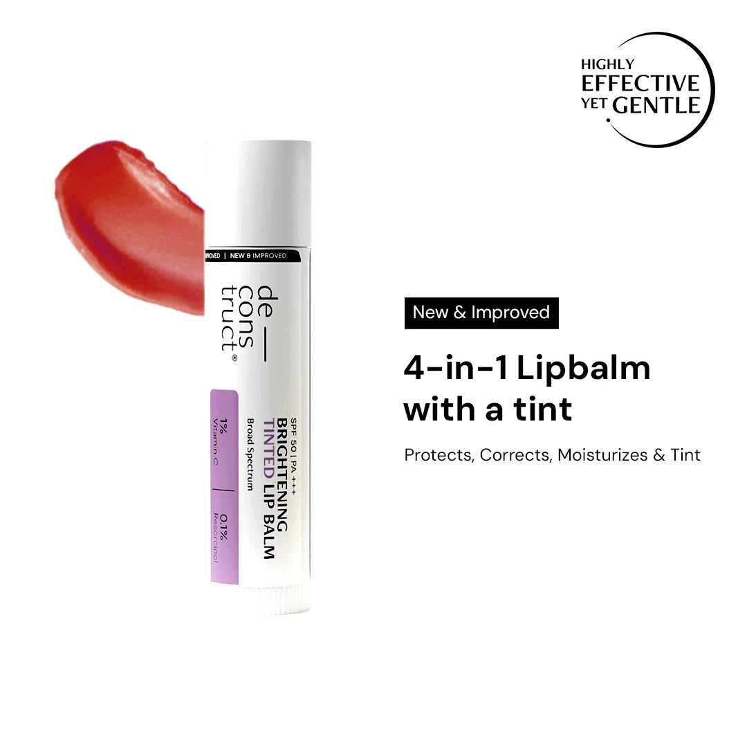 Deconstruct - Brightening Tinted Lip Balm SPF 50 PA+++ | Brightens, Protects &amp; Hydrates