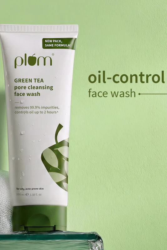 Plum - Green Tea Pore Cleansing Face Wash – Clear, Fresh &amp; Oil-Free Skin (100ml)