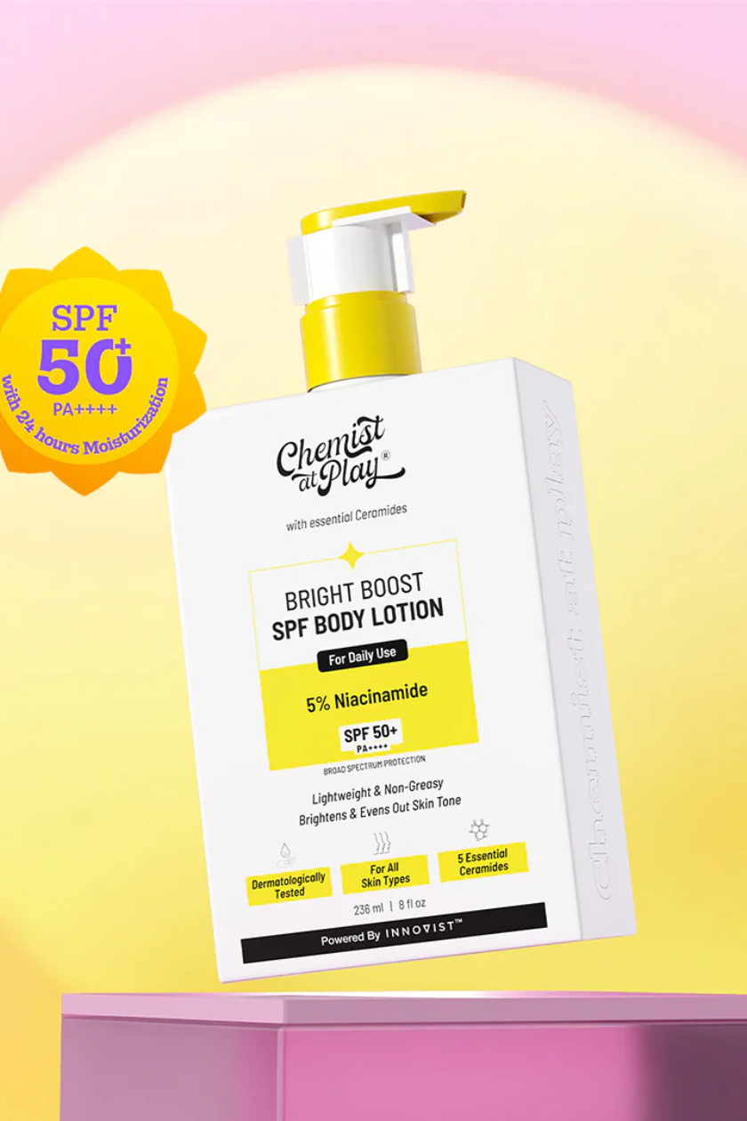 Chemist at Play - Bright Boost SPF Body Lotion with Niacinamide & SPF 50+ | 236 ml