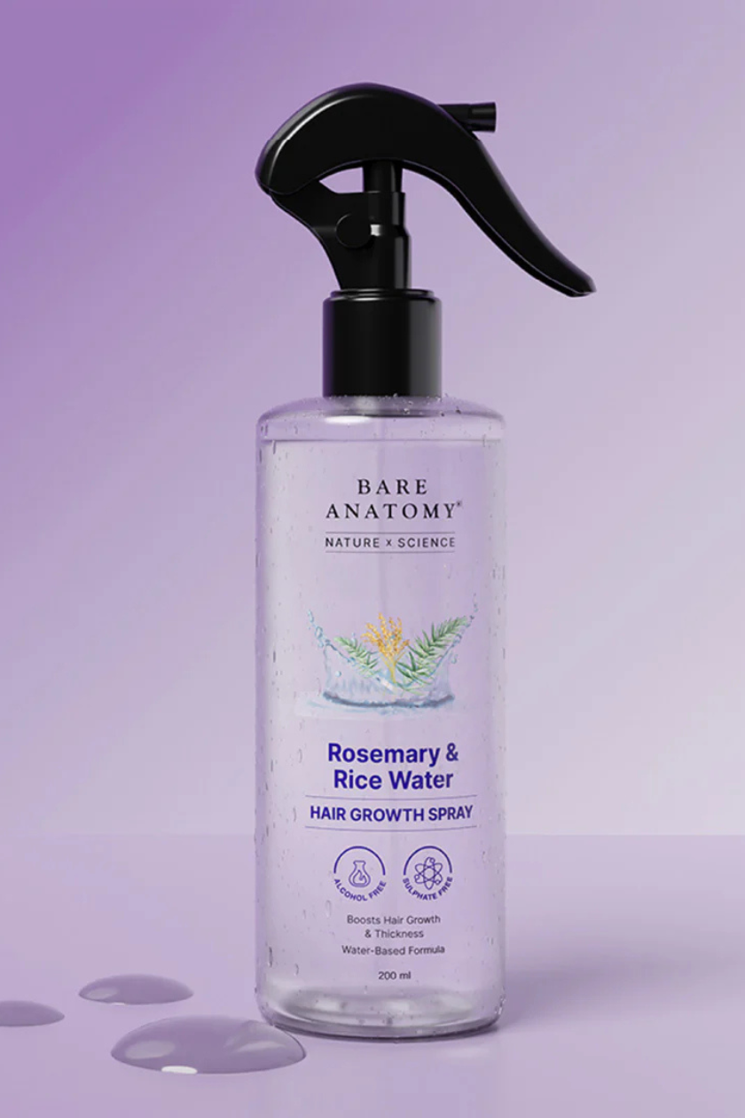 Bare Anatomy - Rosemary & Rice Water Hair Growth Spray (200ml)