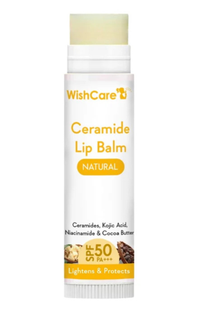 WishCare Ceramide Lip Balm with SPF 50 PA+++ (Natural)