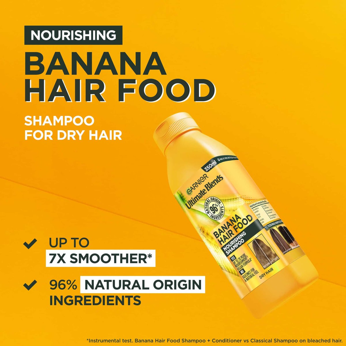Garnier Ultimate Blends Hair Food Banana Shampoo – Deep Nourishment for Dry Hair