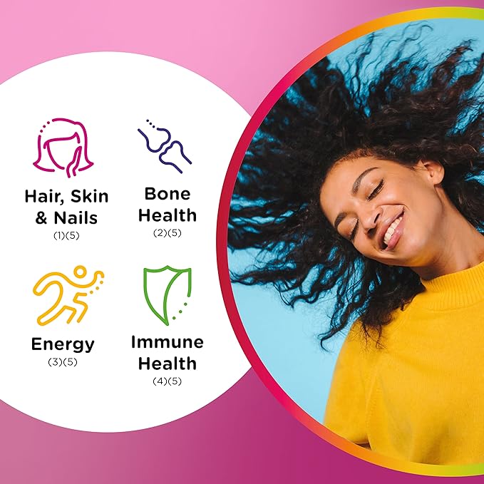 Centrum - MultiGummies Multi+ Beauty Dual Action Gummy Multivitamin – 100 Count