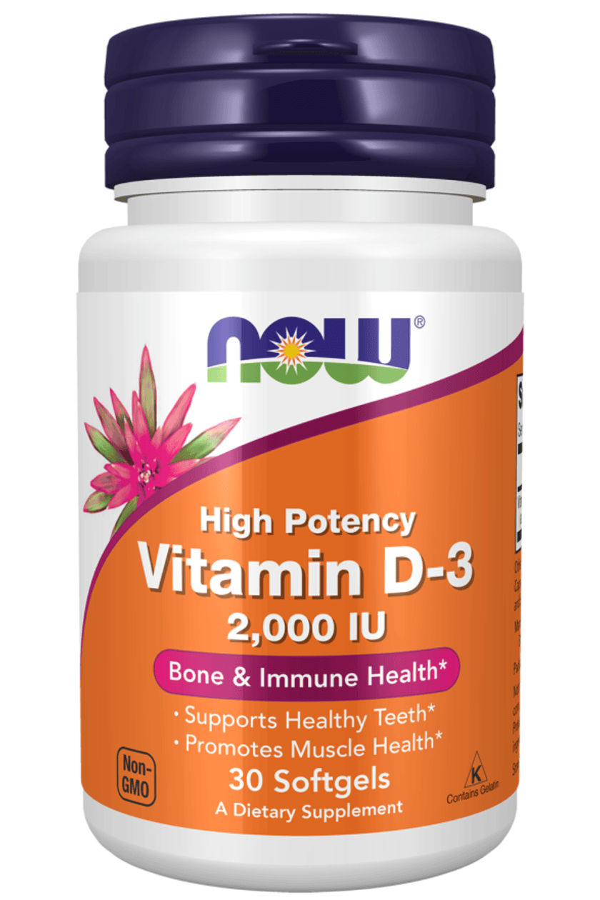 NOW - Vitamin D-3 2000 IU (30 Softgels)