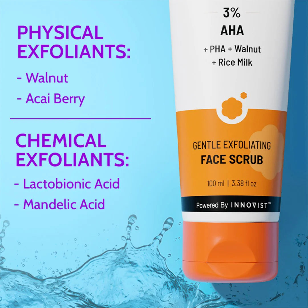 Chemist at Play - Gentle Exfoliating Face Scrub for Clear & Glowing Skin - 100ml